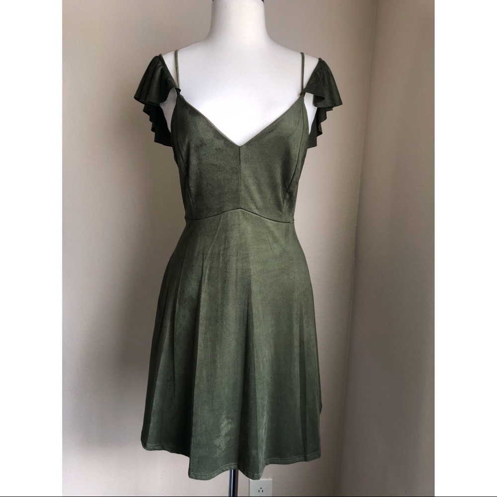 Olive Aline Flare Dress